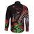 Aloha Hawaii Manta Rays Family Matching Off Shoulder Maxi Dress and Hawaiian Shirt Red Ohia Lehua