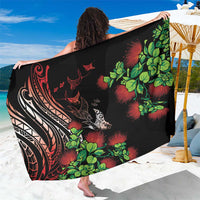 Aloha Hawaii Manta Rays Sarong Red Ohia Lehua LT7 One Size 44 x 66 inches Red - Polynesian Pride