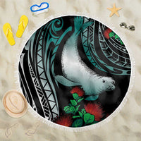 Aloha Hawaii Monk Seal Beach Blanket Mix Ohia Lehua