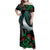 Aloha Hawaii Monk Seal Family Matching Off Shoulder Maxi Dress and Hawaiian Shirt Mix Ohia Lehua