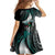 Aloha Hawaii Monk Seal Family Matching Off Shoulder Short Dress and Hawaiian Shirt Mix Ohia Lehua