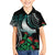 Aloha Hawaii Monk Seal Family Matching Short Sleeve Bodycon Dress and Hawaiian Shirt Mix Ohia Lehua