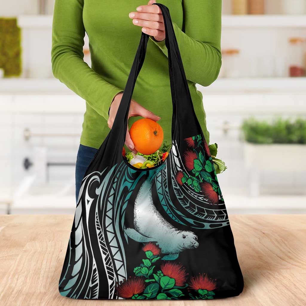 Aloha Hawaii Monk Seal Grocery Bag Mix Ohia Lehua