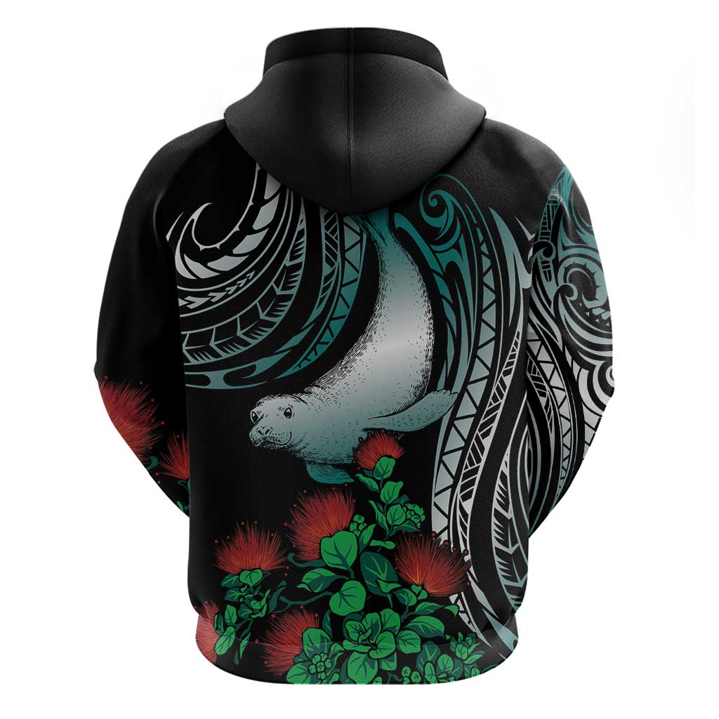 Aloha Hawaii Monk Seal Hoodie Mix Ohia Lehua