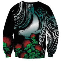 Aloha Hawaii Monk Seal Sweatshirt Mix Ohia Lehua