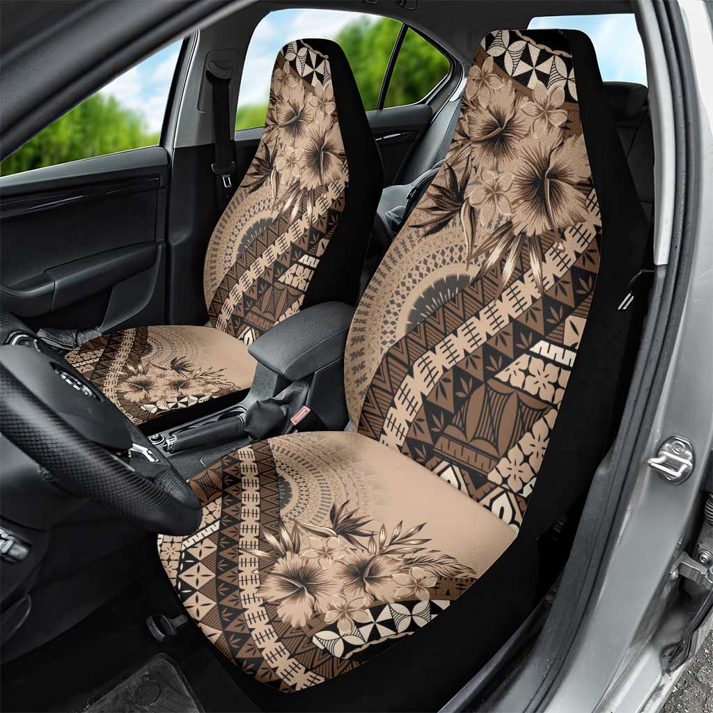 Bula Fiji Car Seat Cover Mocha Brown Kaivity Masi Tapa