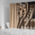 Bula Fiji Shower Curtain Mocha Brown Kaivity Masi Tapa