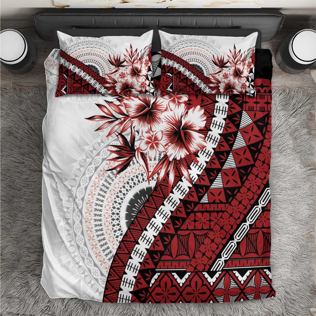 Bula Fiji Bedding Set White Kaivity Masi Tapa