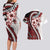 Bula Fiji Couples Matching Long Sleeve Bodycon Dress and Hawaiian Shirt White Kaivity Masi Tapa