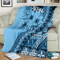 Bula Fiji Blanket Turquoise Kaivity Masi Tapa