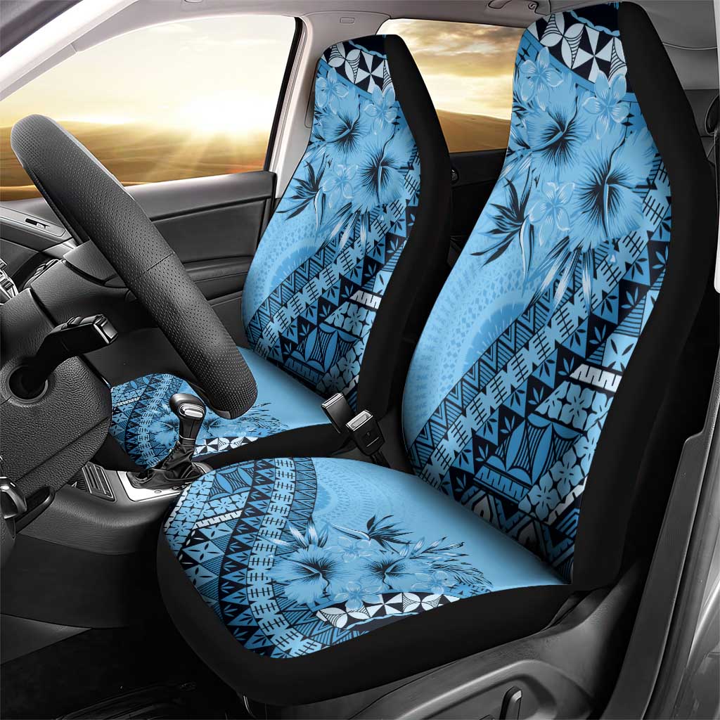 Bula Fiji Car Seat Cover Turquoise Kaivity Masi Tapa
