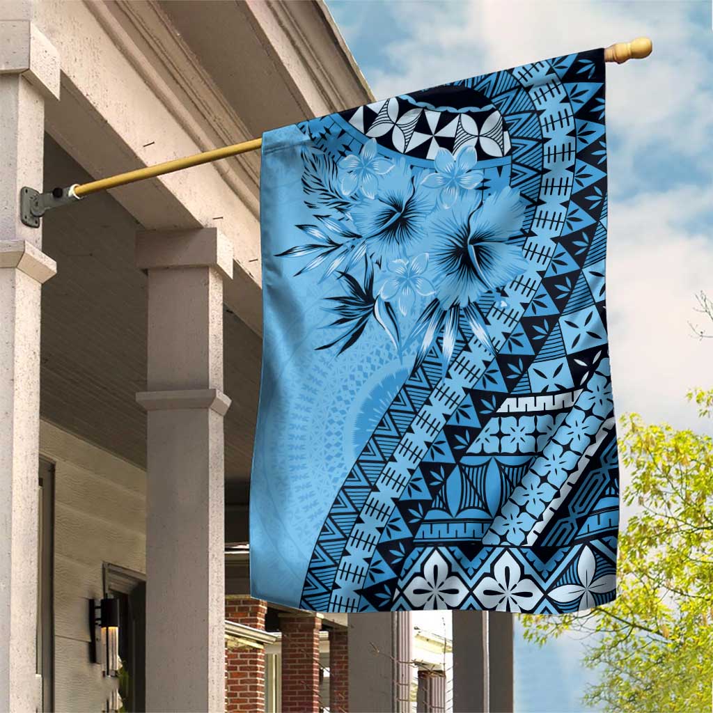 Bula Fiji Garden Flag Turquoise Kaivity Masi Tapa