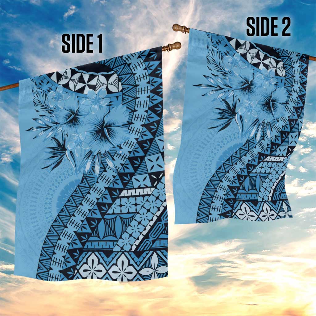 Bula Fiji Garden Flag Turquoise Kaivity Masi Tapa