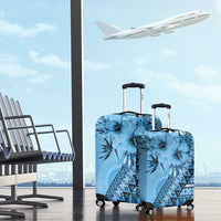 Bula Fiji Luggage Cover Turquoise Kaivity Masi Tapa