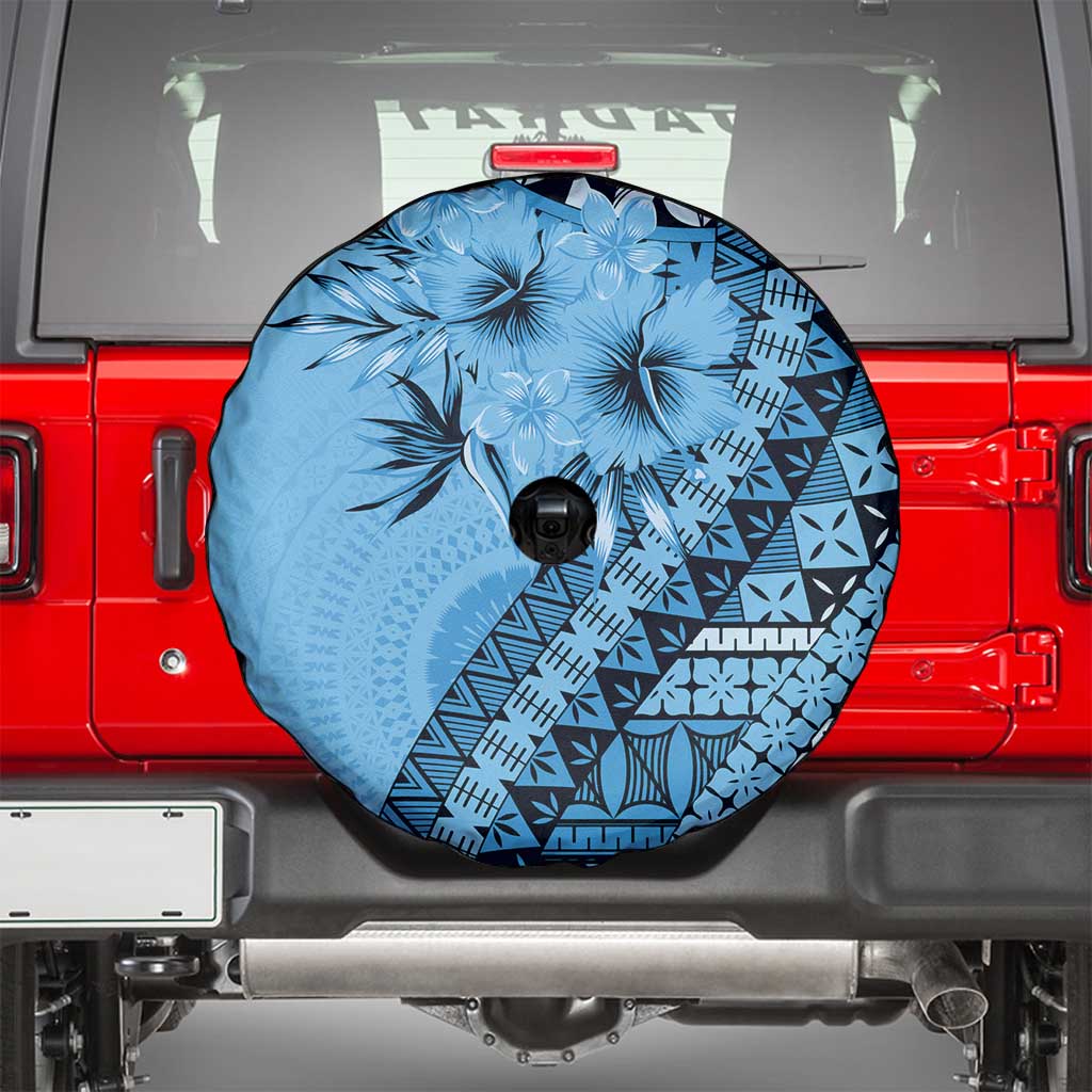 Bula Fiji Spare Tire Cover Turquoise Kaivity Masi Tapa