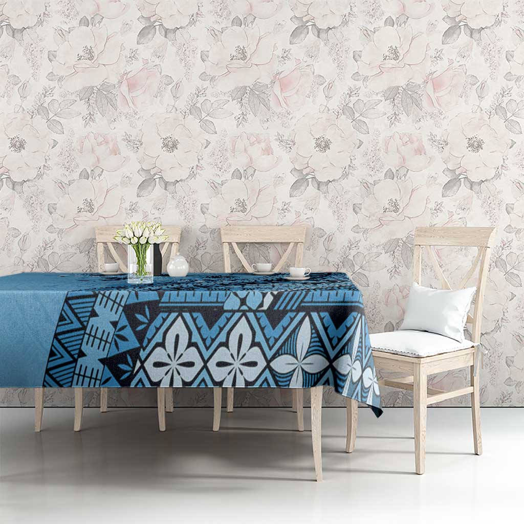 Bula Fiji Tablecloth Turquoise Kaivity Masi Tapa