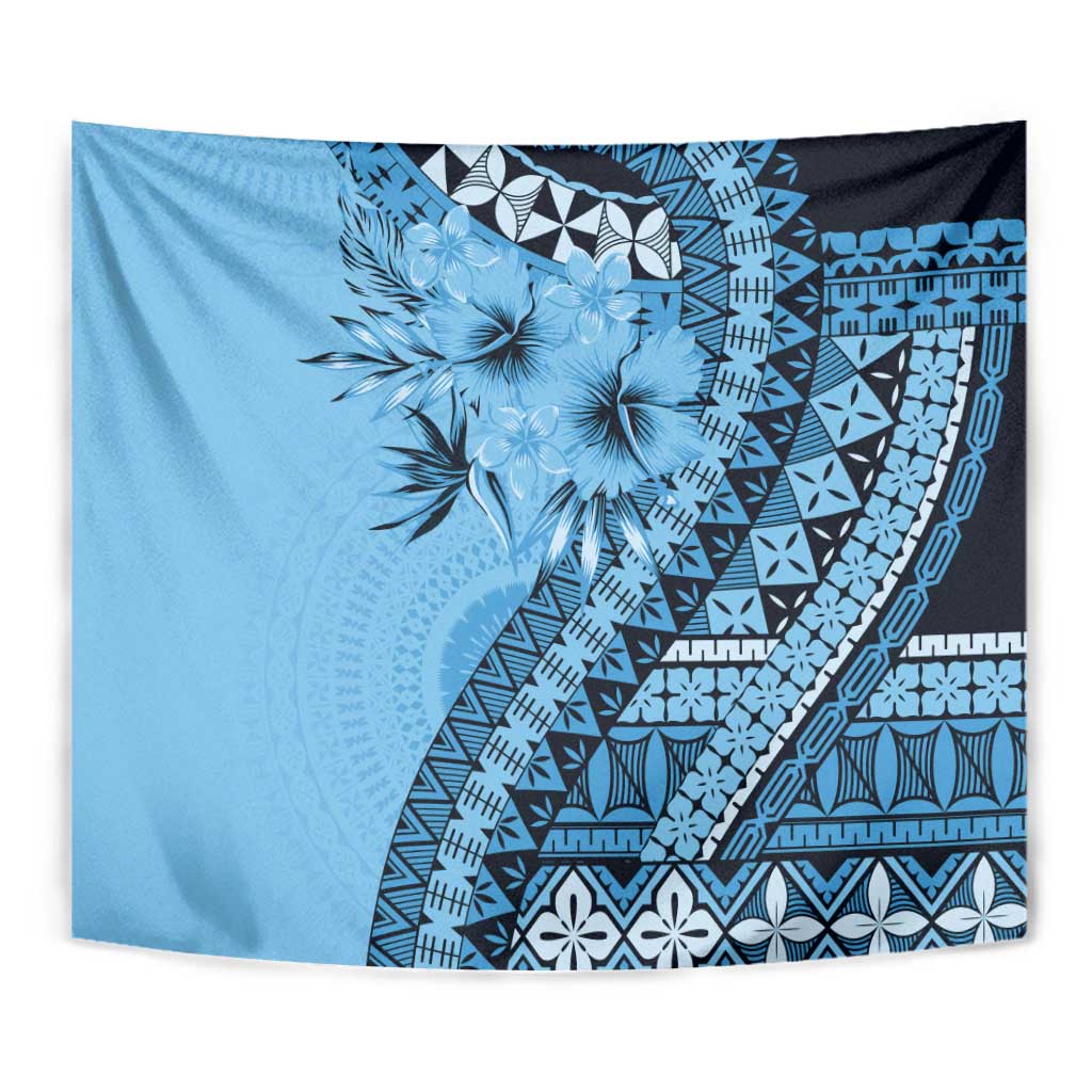 Bula Fiji Tapestry Turquoise Kaivity Masi Tapa