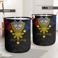 Philippines Heritage Baybayin Mix Polynesian Laundry Basket LT7 - Polynesian Pride