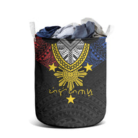 Philippines Heritage Baybayin Mix Polynesian Laundry Basket LT7 - Polynesian Pride