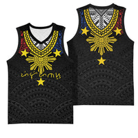 Philippines Heritage Baybayin Mix Polynesian Basketball Jersey