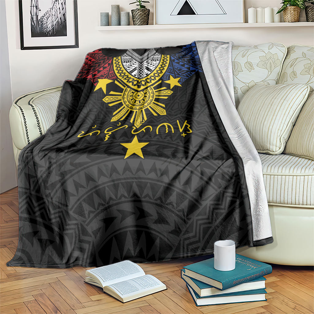 Philippines Heritage Baybayin Mix Polynesian Blanket