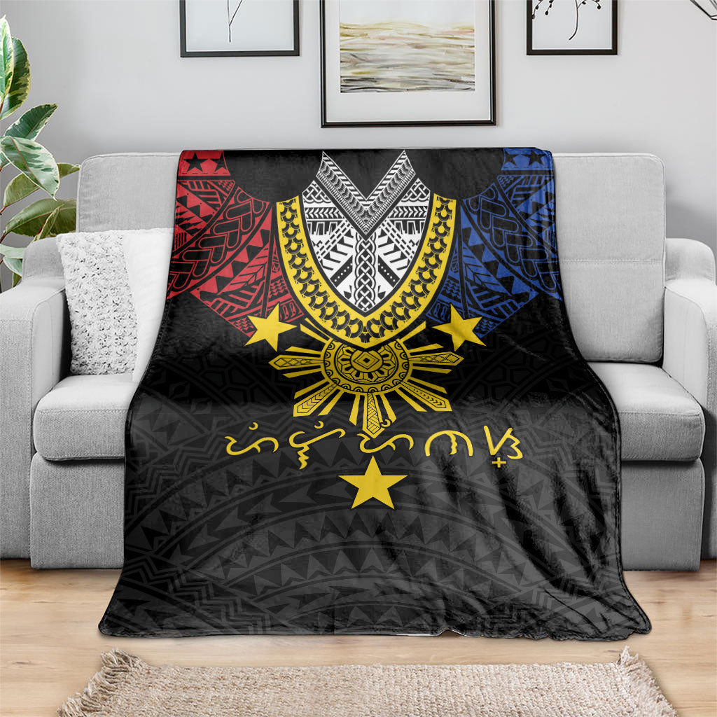 Philippines Heritage Baybayin Mix Polynesian Blanket