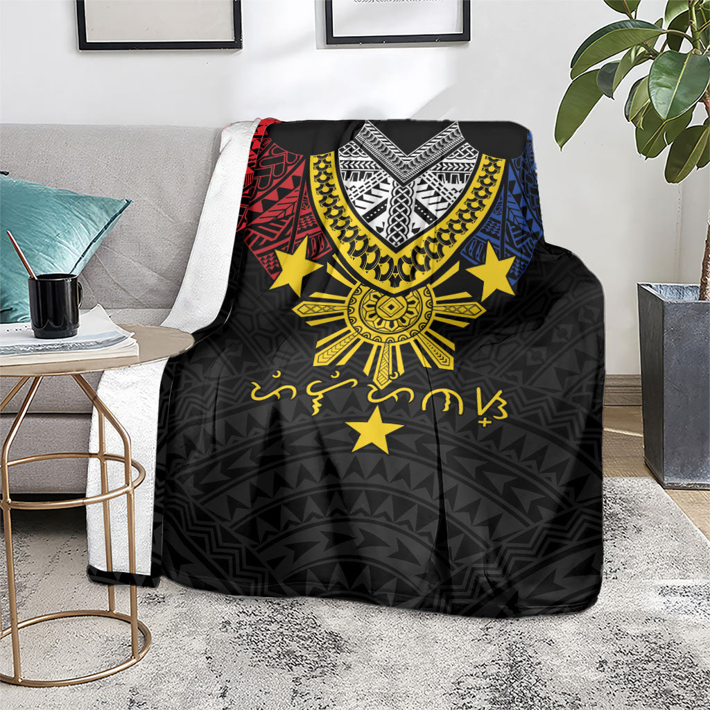 Philippines Heritage Baybayin Mix Polynesian Blanket