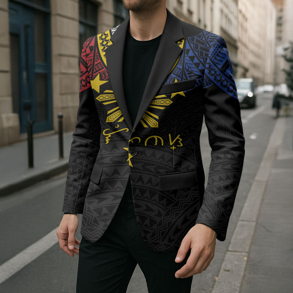 Philippines Heritage Baybayin Mix Polynesian Blazer