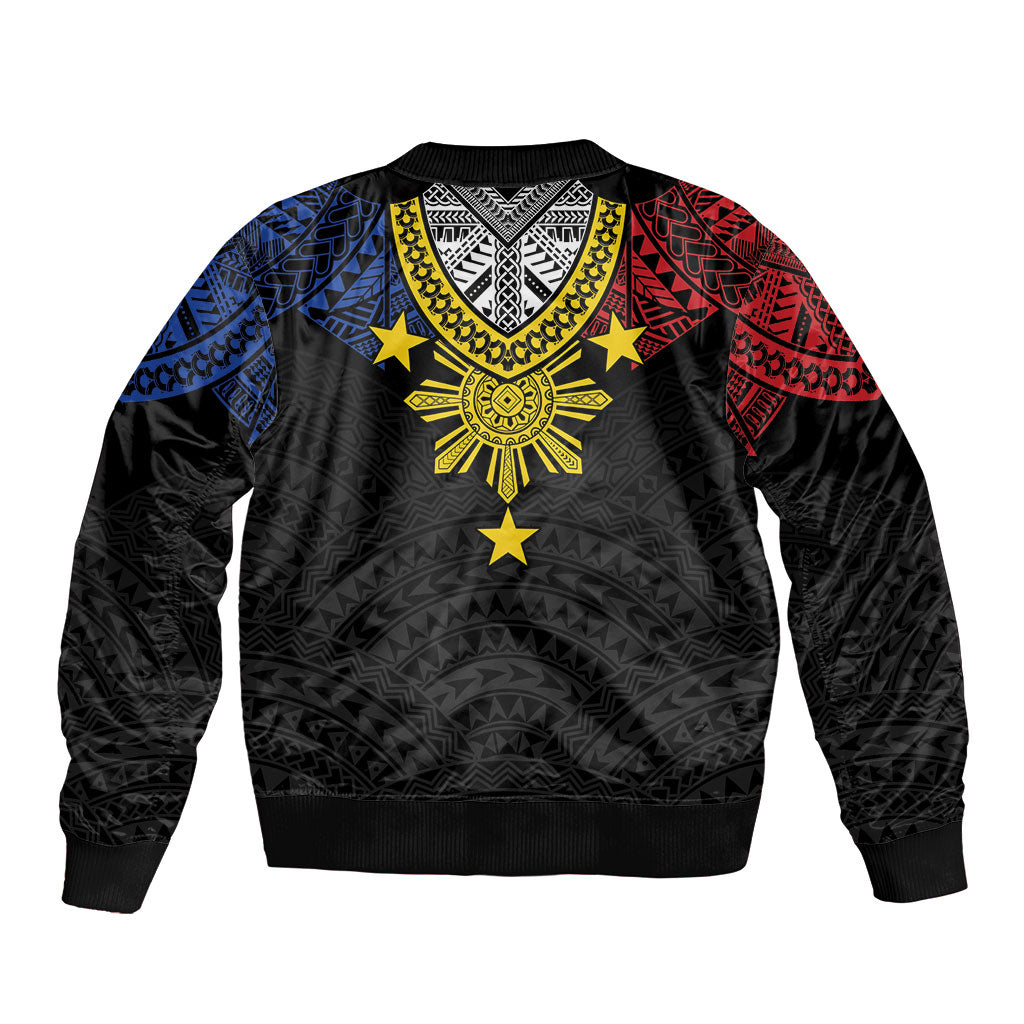 Philippines Heritage Baybayin Mix Polynesian Bomber Jacket