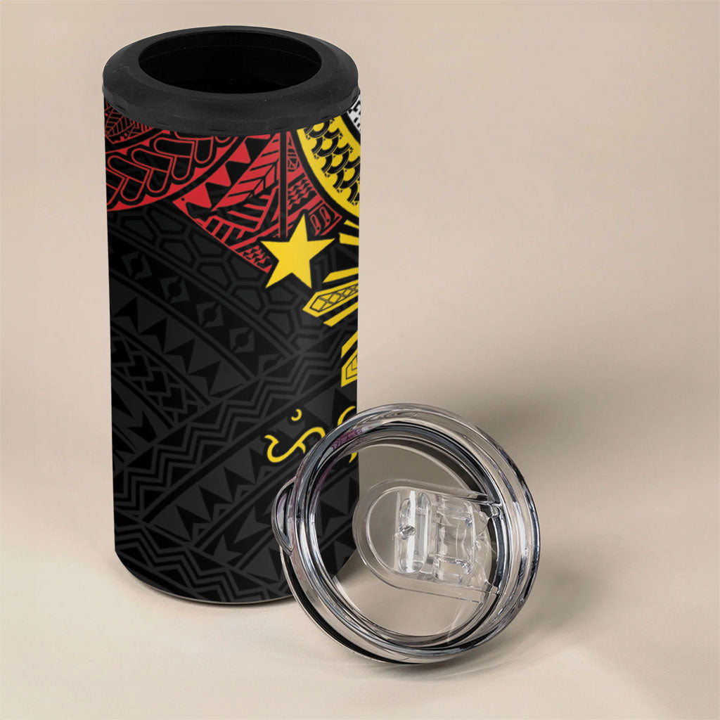 Philippines Heritage Baybayin Mix Polynesian 4 in 1 Can Cooler Tumbler