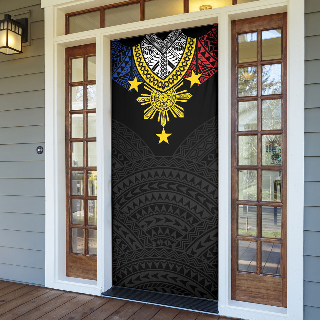 Philippines Heritage Baybayin Mix Polynesian Door Cover