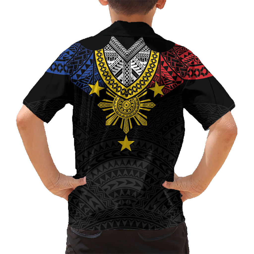Philippines Heritage Baybayin Mix Polynesian Family Matching Puletasi and Hawaiian Shirt LT7 - Polynesian Pride