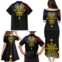 Philippines Heritage Baybayin Mix Polynesian Family Matching Puletasi and Hawaiian Shirt LT7 - Polynesian Pride