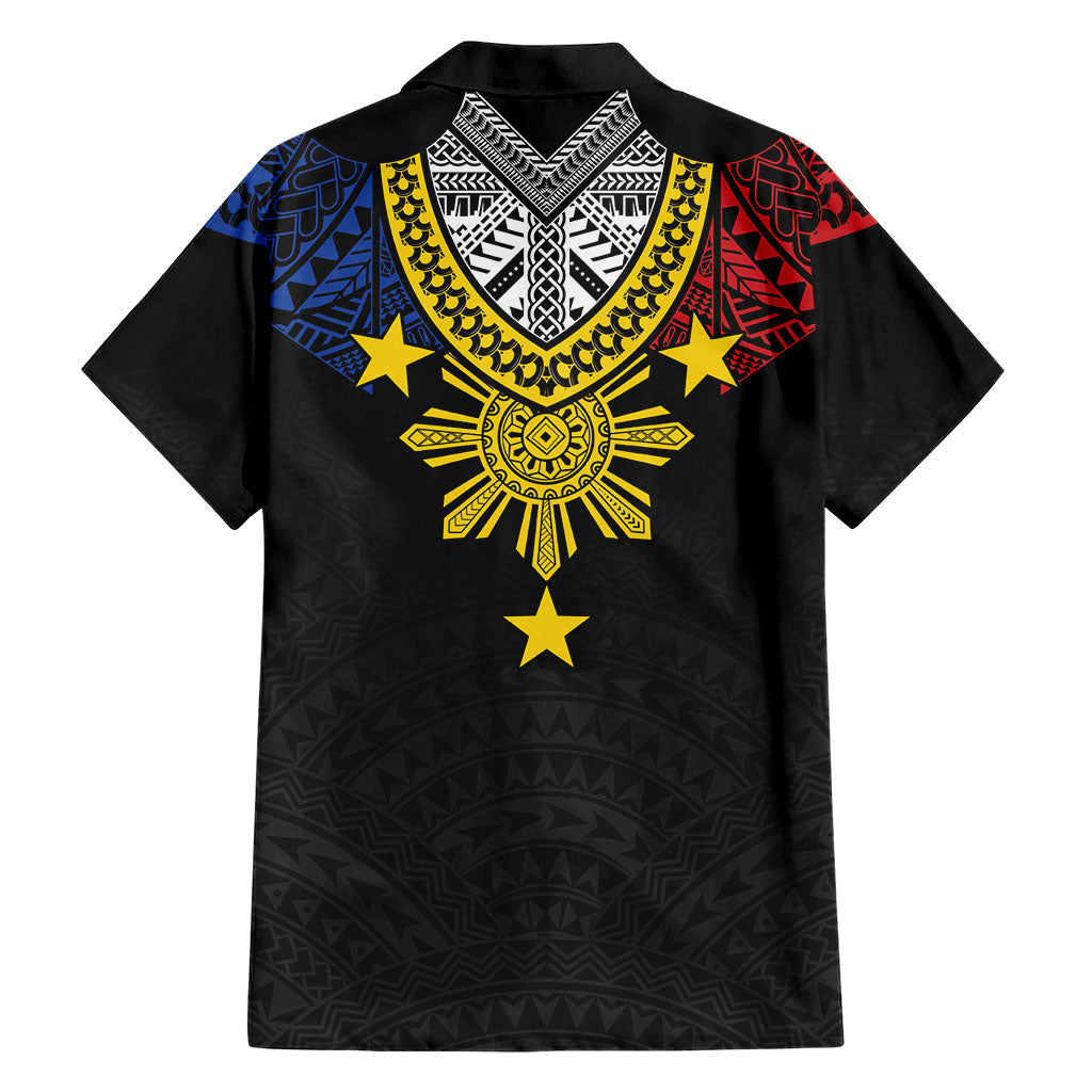Philippines Heritage Baybayin Mix Polynesian Family Matching Puletasi and Hawaiian Shirt LT7 - Polynesian Pride