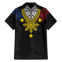 Philippines Heritage Baybayin Mix Polynesian Family Matching Puletasi and Hawaiian Shirt LT7 - Polynesian Pride