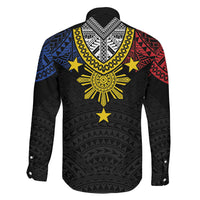 Philippines Heritage Baybayin Mix Polynesian Family Matching Puletasi and Hawaiian Shirt LT7 - Polynesian Pride