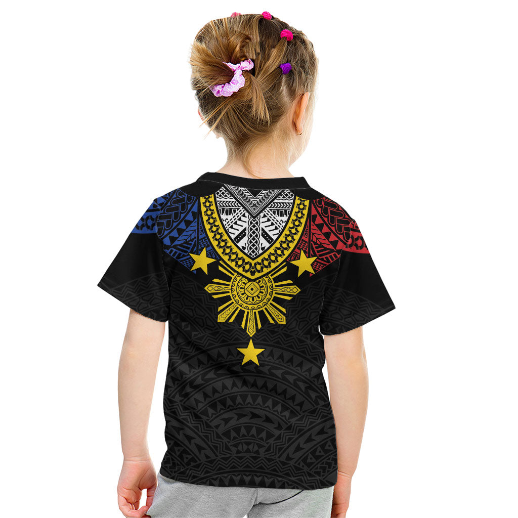 Philippines Heritage Baybayin Mix Polynesian Kid T Shirt