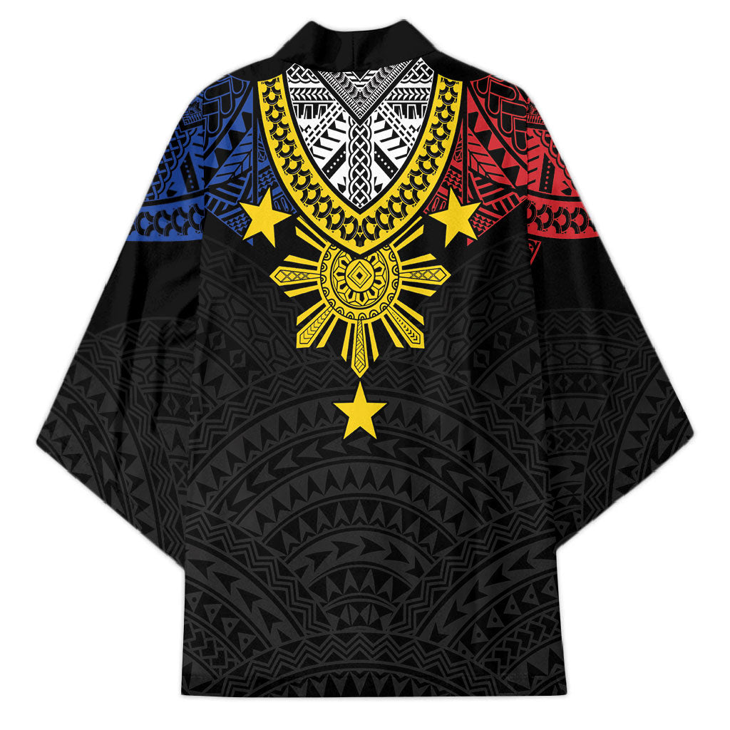 Philippines Heritage Baybayin Mix Polynesian Kimono LT7 - Polynesian Pride