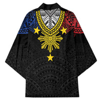 Philippines Heritage Baybayin Mix Polynesian Kimono LT7 - Polynesian Pride