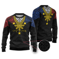 Philippines Heritage Baybayin Mix Polynesian Ugly Christmas Sweater