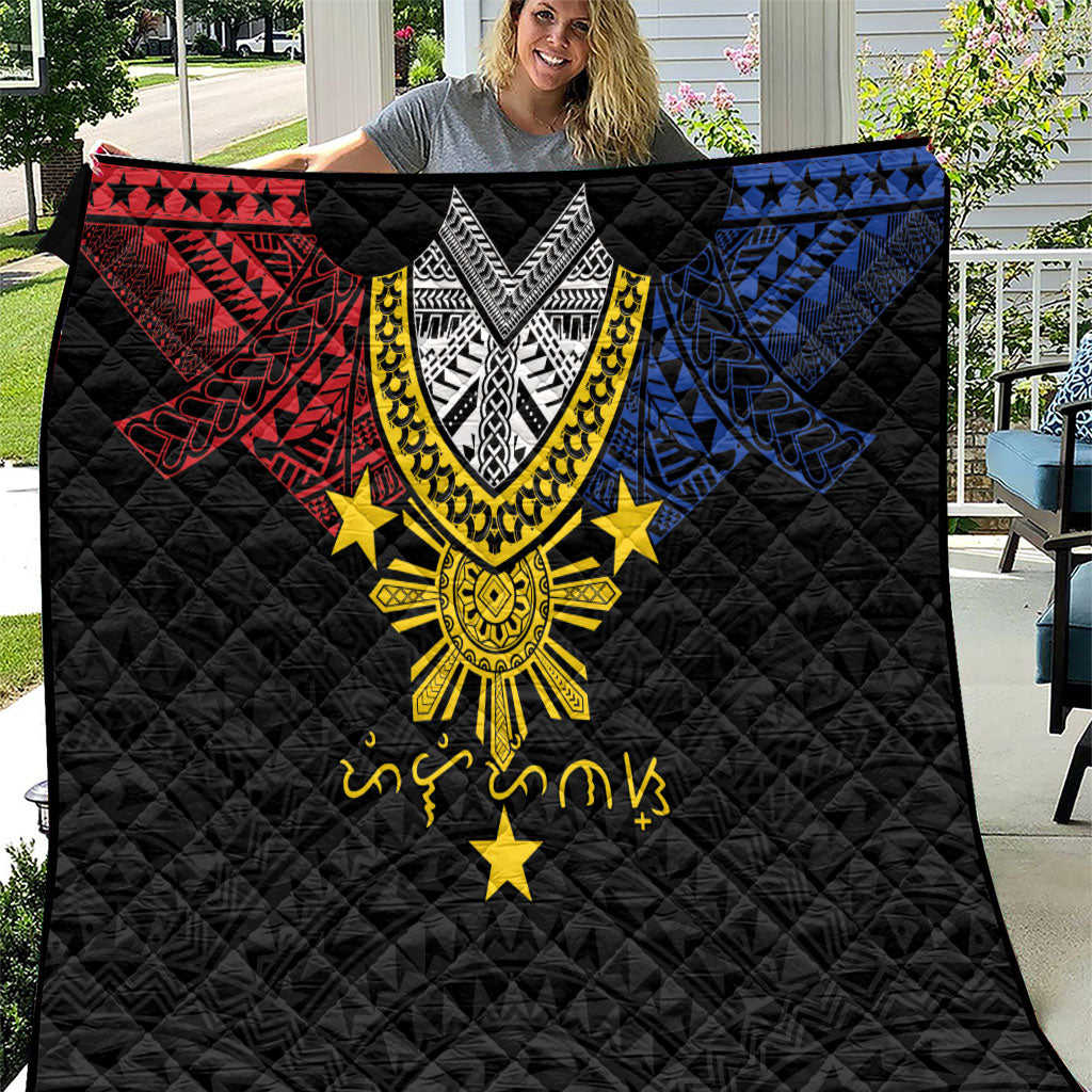 Philippines Heritage Baybayin Mix Polynesian Quilt