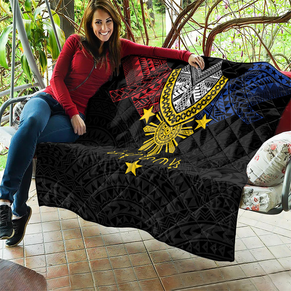 Philippines Heritage Baybayin Mix Polynesian Quilt