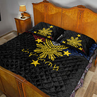 Philippines Heritage Baybayin Mix Polynesian Quilt Bed Set