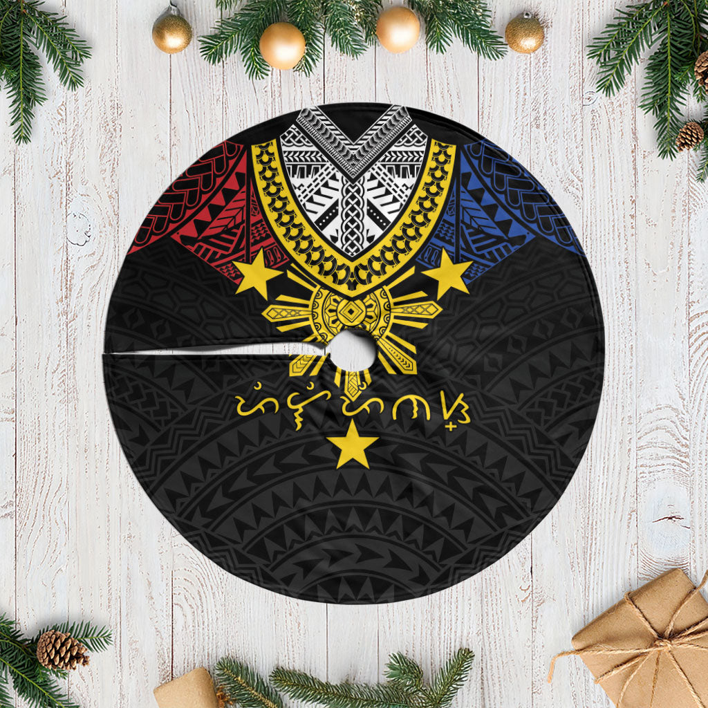 Philippines Heritage Baybayin Mix Polynesian Tree Skirt