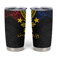 Philippines Heritage Baybayin Mix Polynesian Tumbler Cup