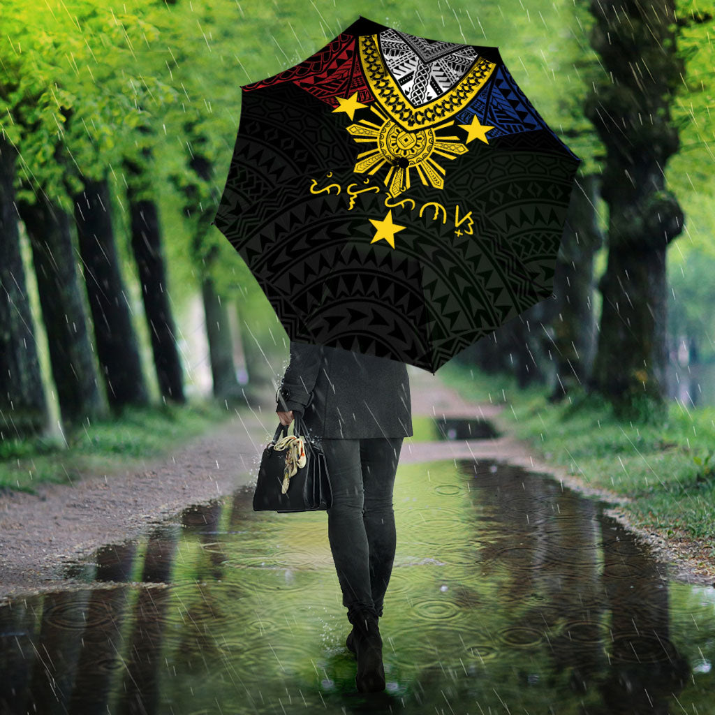Philippines Heritage Baybayin Mix Polynesian Umbrella LT7 - Polynesian Pride