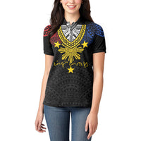 Philippines Heritage Baybayin Mix Polynesian Women Polo Shirt
