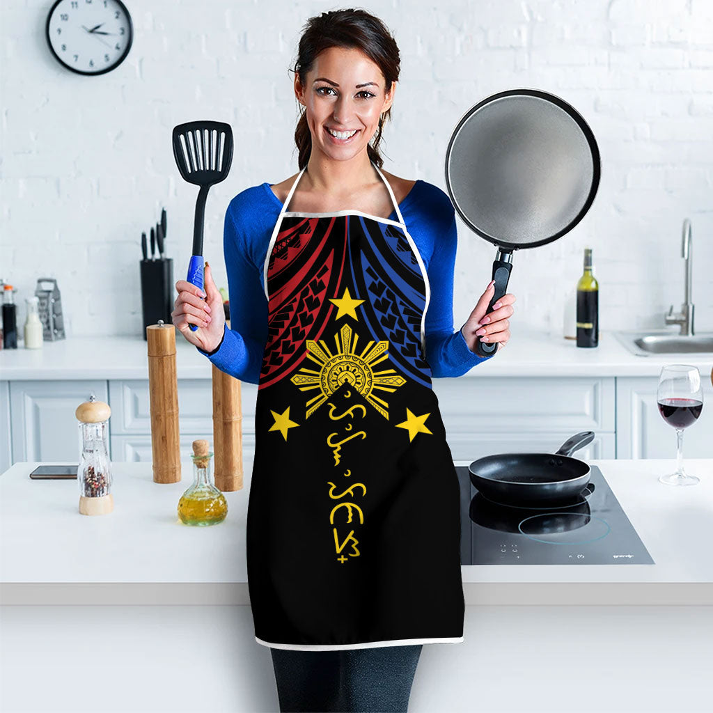 Philippines Heritage Apron Baybayin Philipinas Sun LT7 - Polynesian Pride
