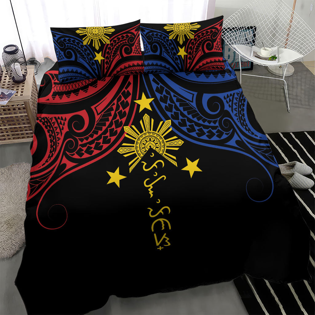 Philippines Heritage Bedding Set Baybayin Philipinas Sun LT7 - Polynesian Pride
