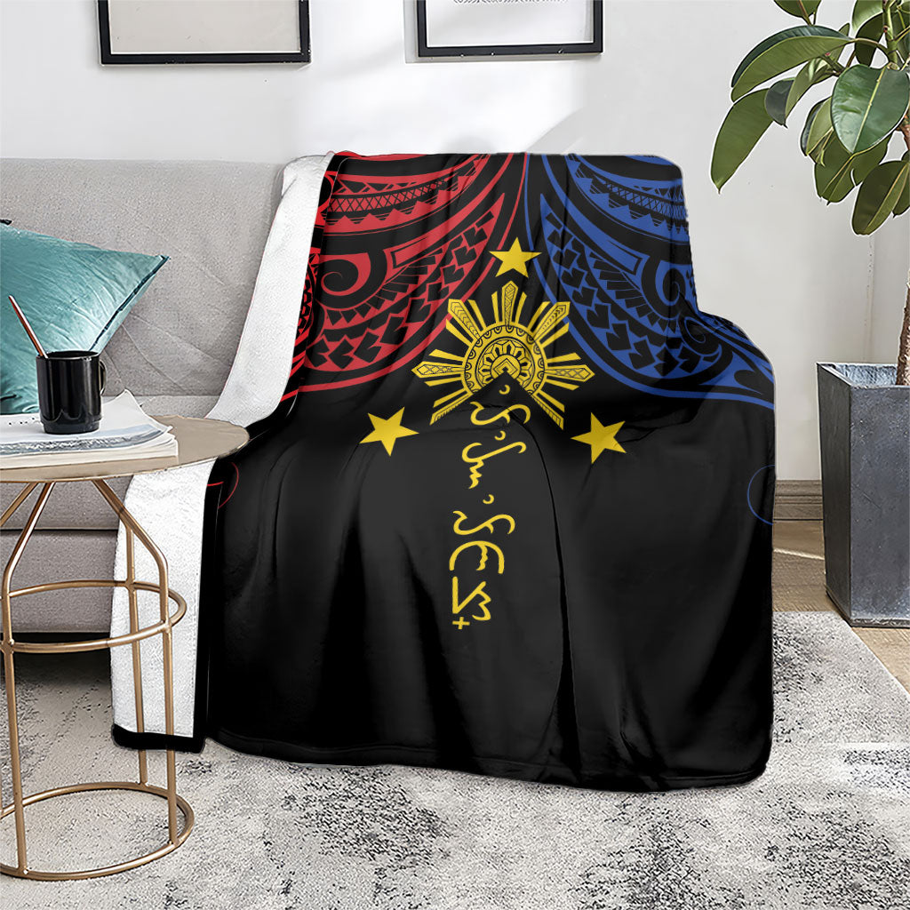 Philippines Heritage Blanket Baybayin Philipinas Sun LT7 - Polynesian Pride